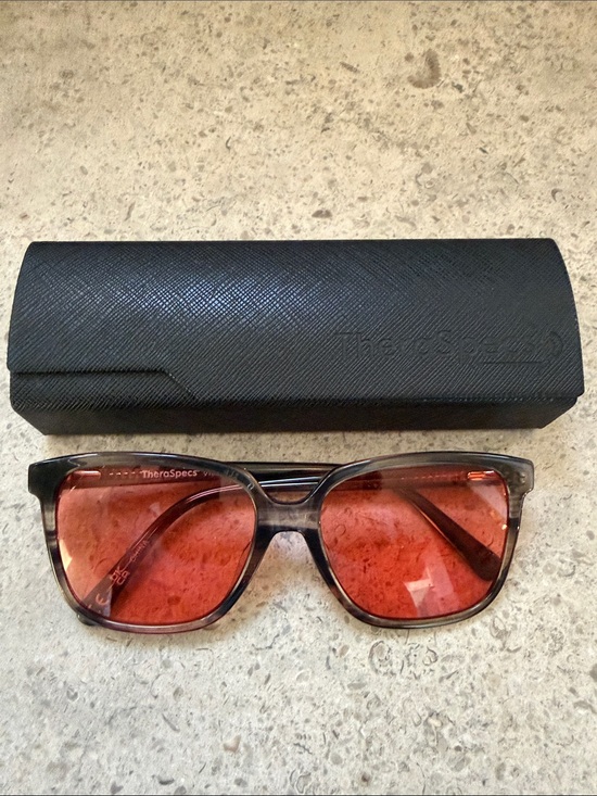 TheraSpecs Accessories - TheraSpecs Vista Migraine Photosensitive Glasses FL-Pro FL-41 Gold Dust Tortoise